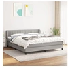 Image de Boxspring met matras stof lichtgrijs 160x200 cm3126413
