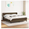 Image de Boxspring met matras stof donkerbruin 160x200 cm3126416