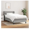 Image de Boxspring met matras stof lichtgrijs 100x200 cm3126461