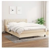 Image de Boxspring met matras stof cràmekleurig 140x190 cm3126482