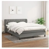 Image de Boxspring met matras stof donkergrijs 140x200 cm3126486