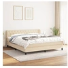 Image de Boxspring met matras stof cràmekleurig 160x200 cm3126498