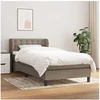 Image de Boxspring met matras stof taupe 80x200 cm3126521