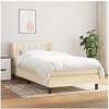 Image de Boxspring met matras stof cràmekleurig 100x200 cm3126546