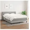Image de Boxspring met matras stof lichtgrijs 140x190 cm3126557