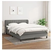 Image de Boxspring met matras stof donkergrijs 140x190 cm3126558