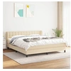 Image de Boxspring met matras stof cràmekleurig 160x200 cm3126578
