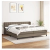 Image de Boxspring met matras stof taupe 200x200 cm3126593