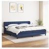 Image de Boxspring met matras stof blauw 200x200 cm3126595