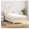 Image de Boxspring met matras stof cràmekleurig 80x200 cm3126602