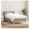 Image de Boxspring met matras stof lichtgrijs 100x200 cm3126621