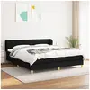 Image de Boxspring met matras stof zwart 160x200 cm3126655