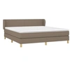 Image de Lit relaxation 203 x 163 x 78 cm en contreplaque sommier tapissier pour 2 personnes de couleur