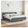 Image de Boxspring met matras stof donkergrijs 180x200 cm3126662