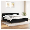 Image de Boxspring met matras stof zwart 200x200 cm3126671