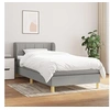 Image de Boxspring met matras stof lichtgrijs 90x200 cm3126773