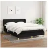 Image de Boxspring met matras stof zwart 140x190 cm3126799