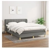 Image de Boxspring met matras stof donkergrijs 140x200 cm3126806