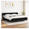 Image de Boxspring met matras stof zwart 200x200 cm3126831
