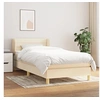Image de Boxspring met matras stof cràmekleurig 80x200 cm3126842