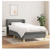 Image de Boxspring met matras stof donkergrijs 90x190 cm3126846