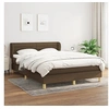 Image de Boxspring met matras stof donkerbruin 140x200 cm3126888