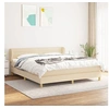 Image de Boxspring met matras stof cràmekleurig 160x200 cm3126898