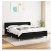 Image de Boxspring met matras stof zwart 180x200 cm3126903