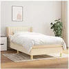 Image de Boxspring met matras stof cràmekleurig 90x190 cm3126930