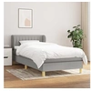 Image de Boxspring met matras stof lichtgrijs 90x200 cm3126933