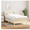Image de Boxspring met matras stof cràmekleurig 100x200 cm3126946