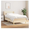 Image de Boxspring met matras stof cràmekleurig 80x200 cm3127002