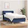 Image de Boxspring met matras stof blauw 90x200 cm3127019