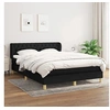 Image de Boxspring met matras stof zwart 140x190 cm3127039
