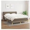 Image de Boxspring met matras stof taupe 140x190 cm3127041