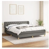 Image de Boxspring met matras stof donkergrijs 160x200 cm3127054