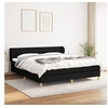 Image de Boxspring met matras stof zwart 160x200 cm3127055