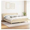 Image de Boxspring met matras stof cràmekleurig 160x200 cm3127058