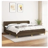 Image de Boxspring met matras stof donkerbruin 200x200 cm3127072