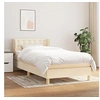 Image de Boxspring met matras stof cràmekleurig 100x200 cm3127106