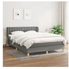 Image de Boxspring met matras stof donkergrijs 140x200 cm3127126