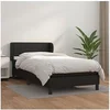 Image de Boxspring met matras kunstleer zwart 100x200 cm3127175