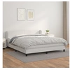 Image de Boxspring met matras kunstleer wit 160x200 cm3127200