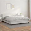 Image de Boxspring met matras kunstleer wit 180x200 cm3127206