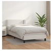 Image de Boxspring met matras kunstleer wit 100x200 cm3127236