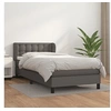 Image de Boxspring met matras kunstleer grijs 80x200 cm3127281