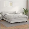 Image de Boxspring met matras kunstleer wit 140x190 cm3127308