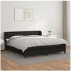 Image de Boxspring met matras kunstleer zwart 180x200 cm3127325
