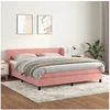 Image de Boxspring met matras fluweel roze 180x200 cm3127390