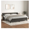 Image de Boxspring met matras fluweel donkergrijs 200x200 cm3127392